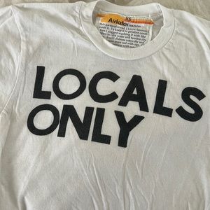 Aviator Nation Locals Only Crop Tee xs